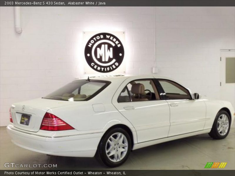 Alabaster White / Java 2003 Mercedes-Benz S 430 Sedan