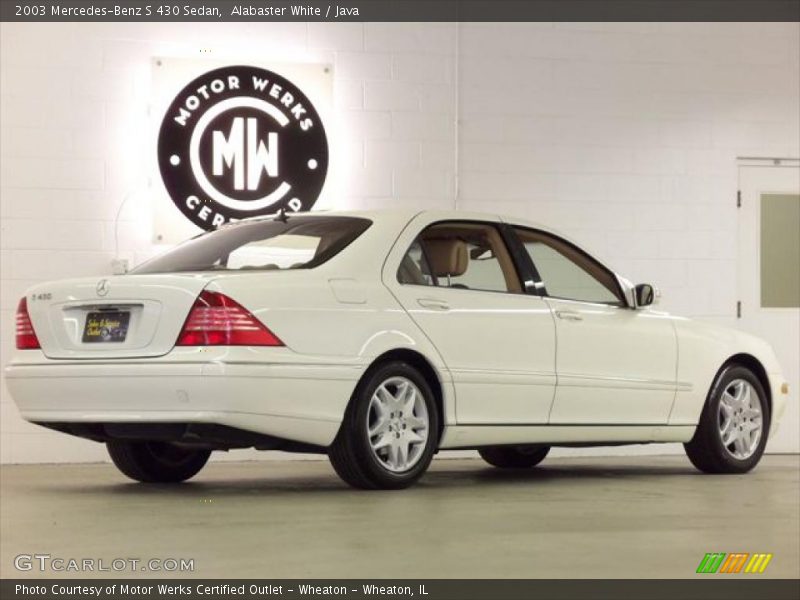 Alabaster White / Java 2003 Mercedes-Benz S 430 Sedan