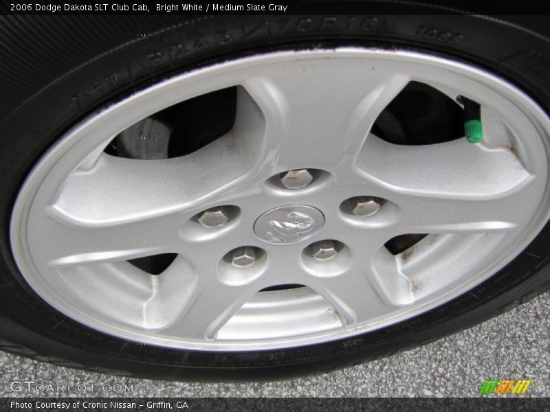 Bright White / Medium Slate Gray 2006 Dodge Dakota SLT Club Cab