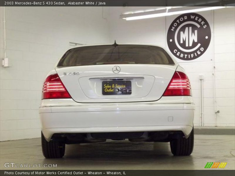 Alabaster White / Java 2003 Mercedes-Benz S 430 Sedan