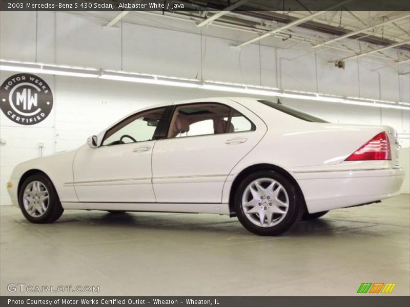 Alabaster White / Java 2003 Mercedes-Benz S 430 Sedan