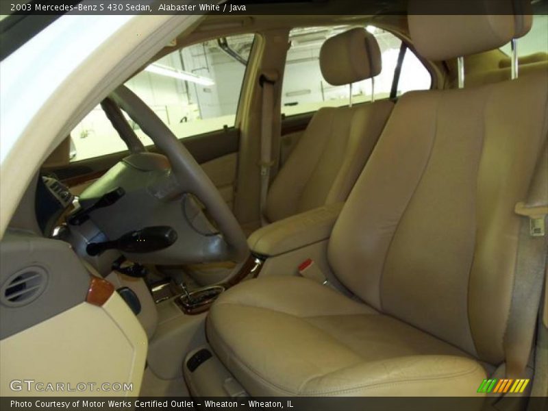Alabaster White / Java 2003 Mercedes-Benz S 430 Sedan
