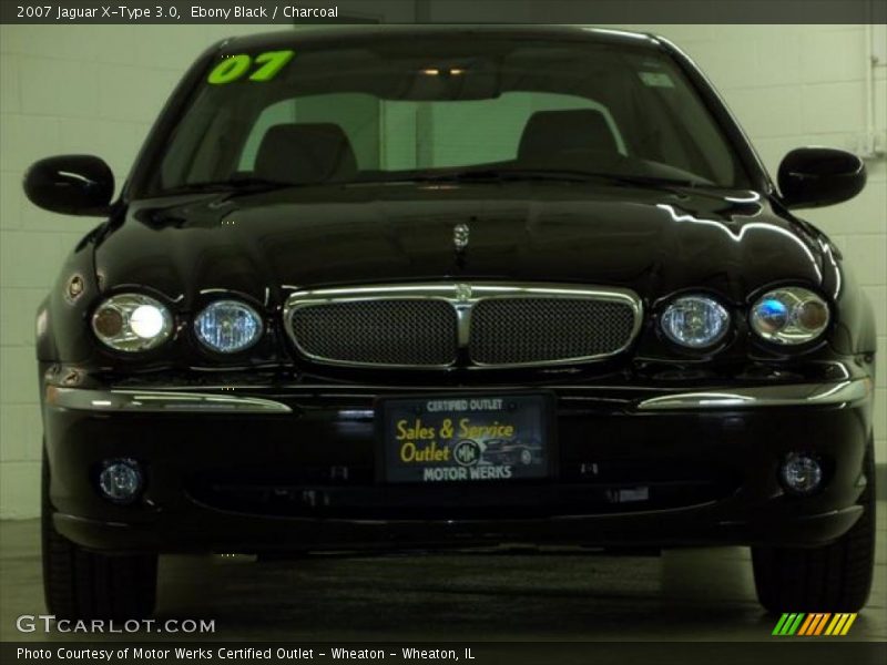 Ebony Black / Charcoal 2007 Jaguar X-Type 3.0