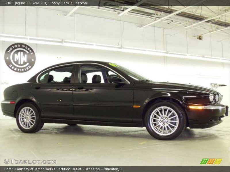 Ebony Black / Charcoal 2007 Jaguar X-Type 3.0