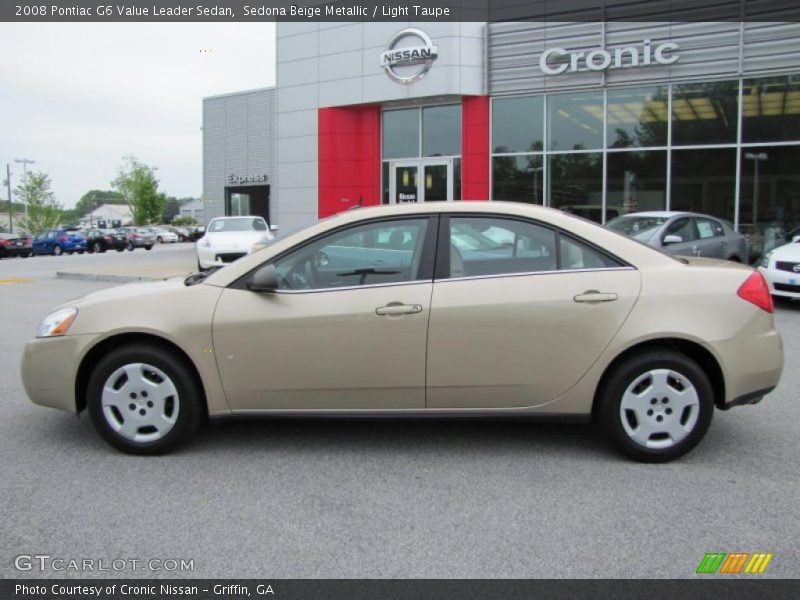 Sedona Beige Metallic / Light Taupe 2008 Pontiac G6 Value Leader Sedan