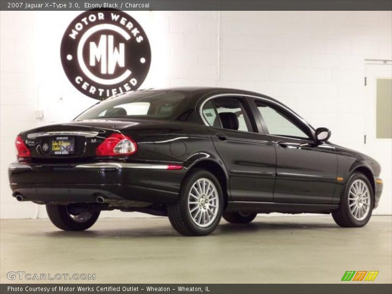Ebony Black / Charcoal 2007 Jaguar X-Type 3.0