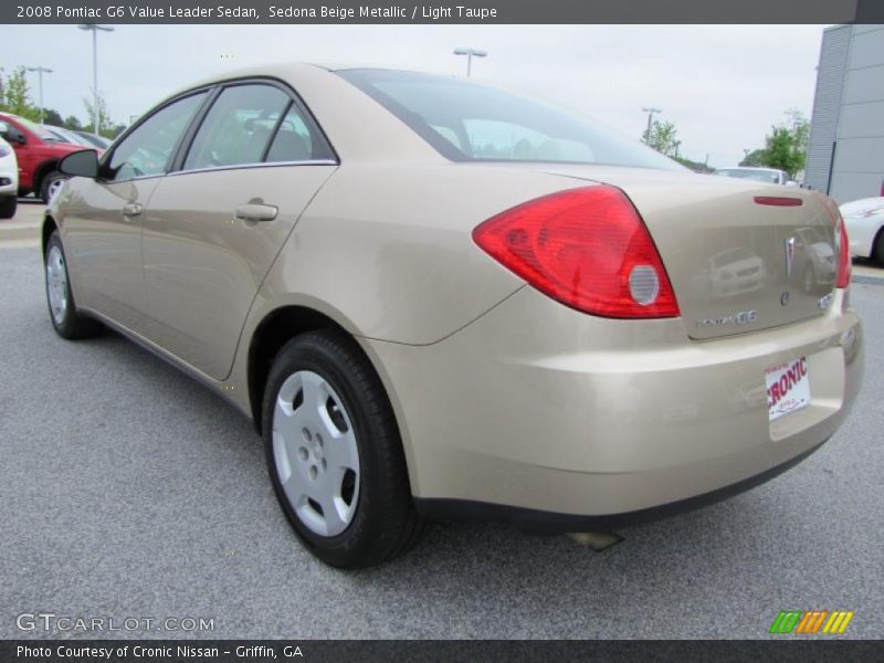 Sedona Beige Metallic / Light Taupe 2008 Pontiac G6 Value Leader Sedan
