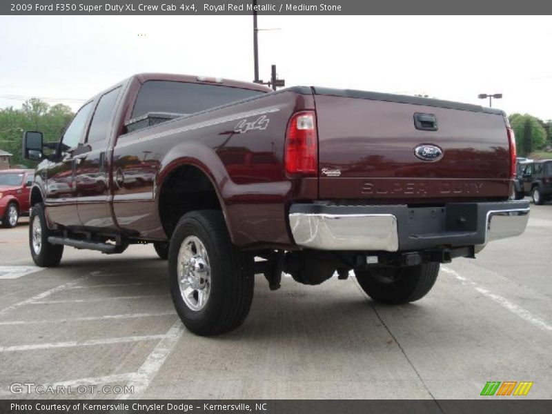 Royal Red Metallic / Medium Stone 2009 Ford F350 Super Duty XL Crew Cab 4x4