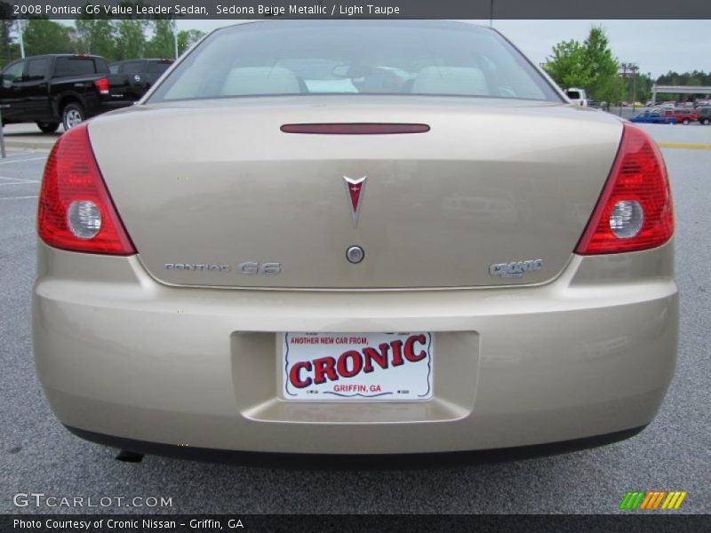 Sedona Beige Metallic / Light Taupe 2008 Pontiac G6 Value Leader Sedan