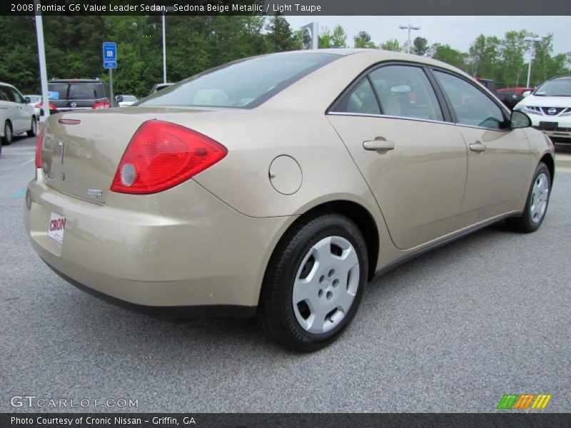 Sedona Beige Metallic / Light Taupe 2008 Pontiac G6 Value Leader Sedan