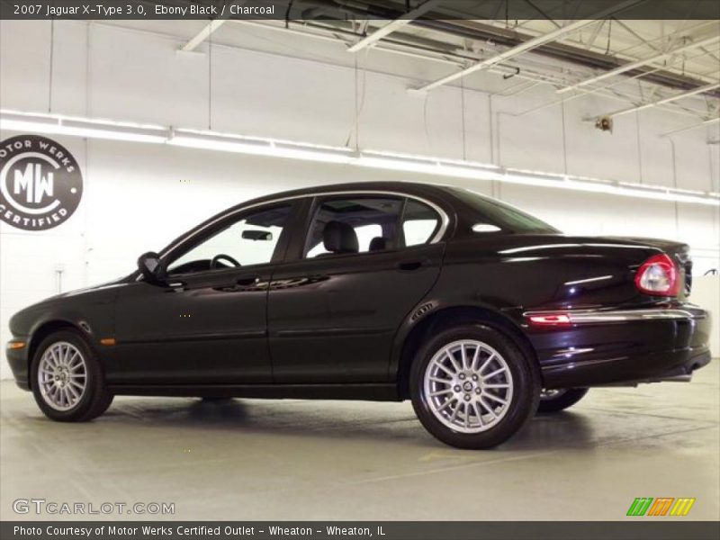 Ebony Black / Charcoal 2007 Jaguar X-Type 3.0