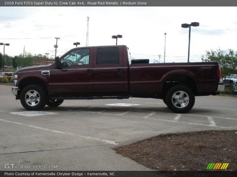 Royal Red Metallic / Medium Stone 2009 Ford F350 Super Duty XL Crew Cab 4x4