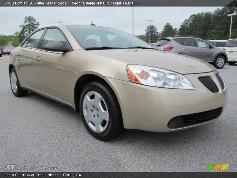 Sedona Beige Metallic / Light Taupe 2008 Pontiac G6 Value Leader Sedan