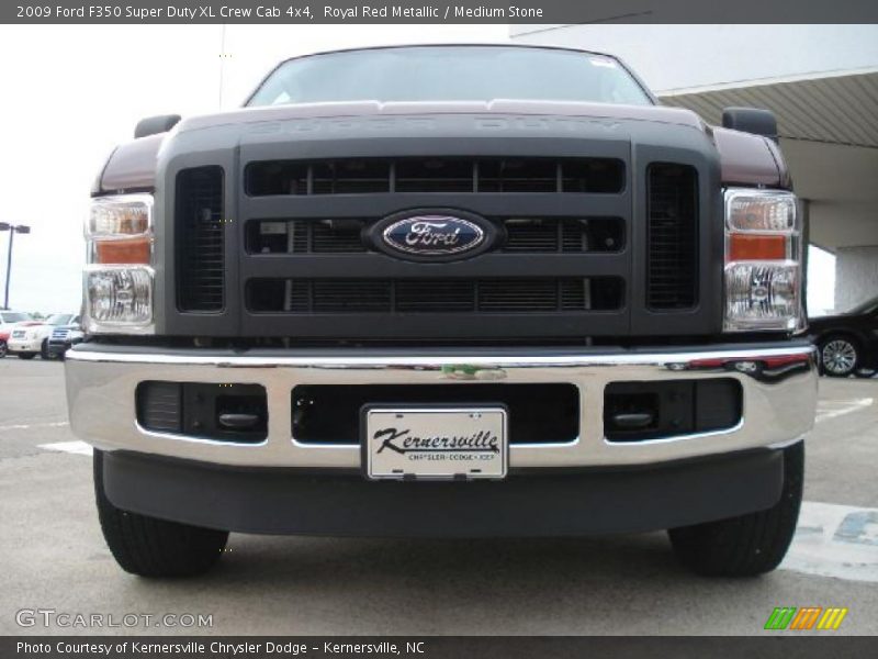 Royal Red Metallic / Medium Stone 2009 Ford F350 Super Duty XL Crew Cab 4x4