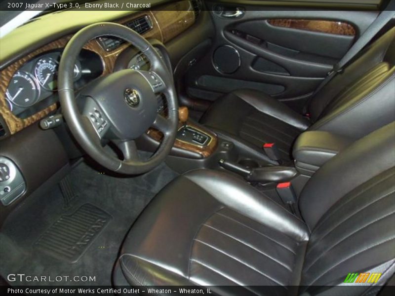Ebony Black / Charcoal 2007 Jaguar X-Type 3.0