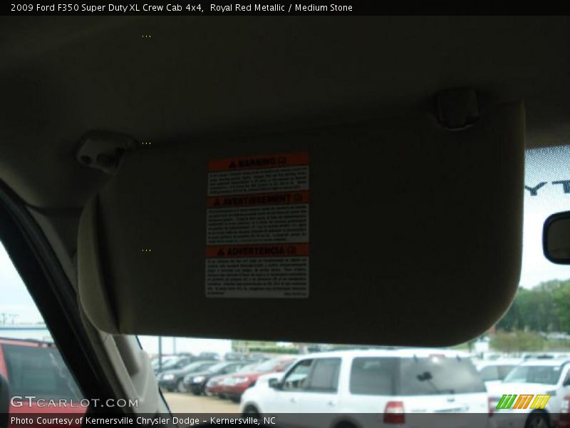 Royal Red Metallic / Medium Stone 2009 Ford F350 Super Duty XL Crew Cab 4x4