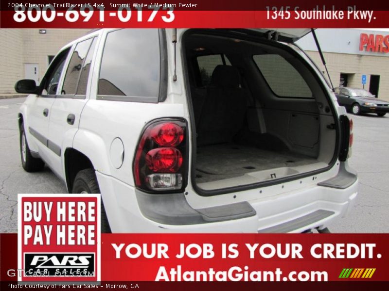 Summit White / Medium Pewter 2004 Chevrolet TrailBlazer LS 4x4