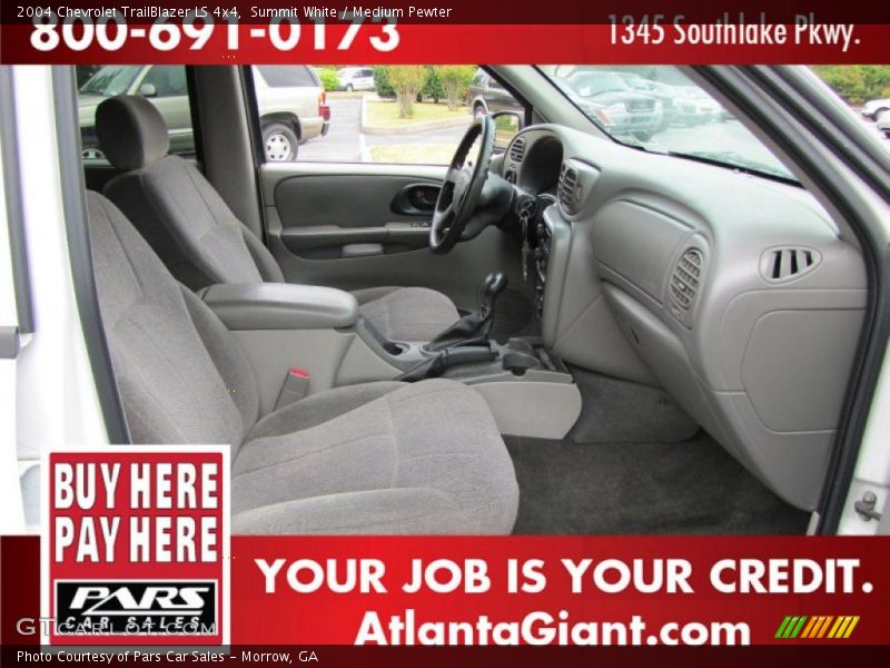 Summit White / Medium Pewter 2004 Chevrolet TrailBlazer LS 4x4