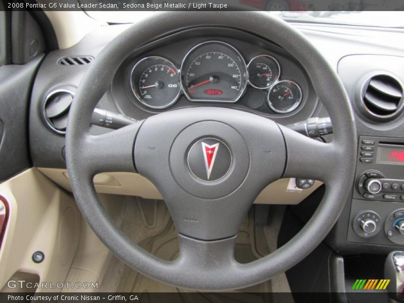 Sedona Beige Metallic / Light Taupe 2008 Pontiac G6 Value Leader Sedan