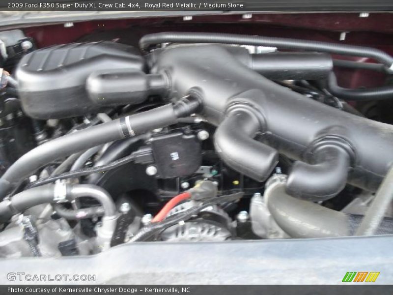 Royal Red Metallic / Medium Stone 2009 Ford F350 Super Duty XL Crew Cab 4x4