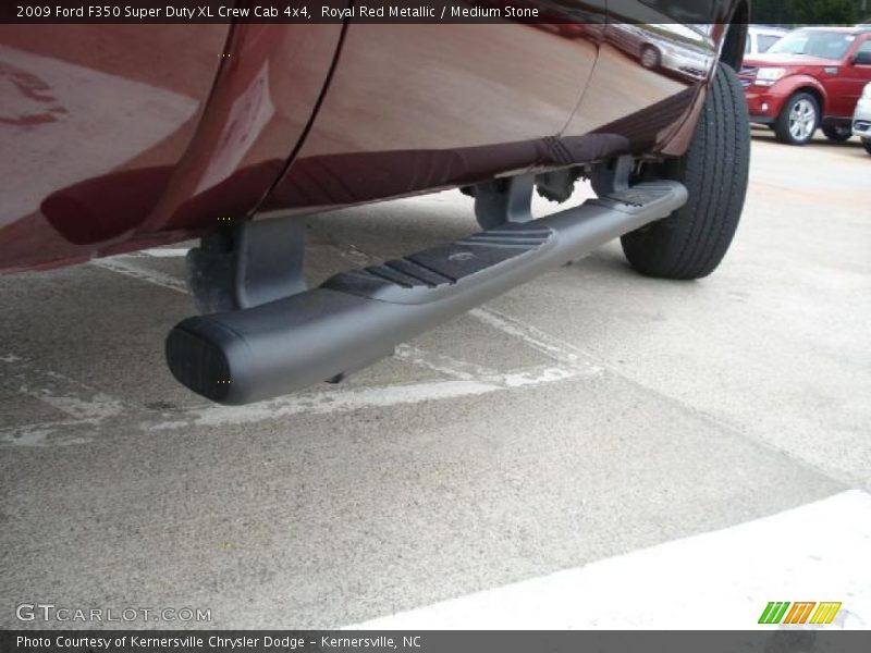 Royal Red Metallic / Medium Stone 2009 Ford F350 Super Duty XL Crew Cab 4x4