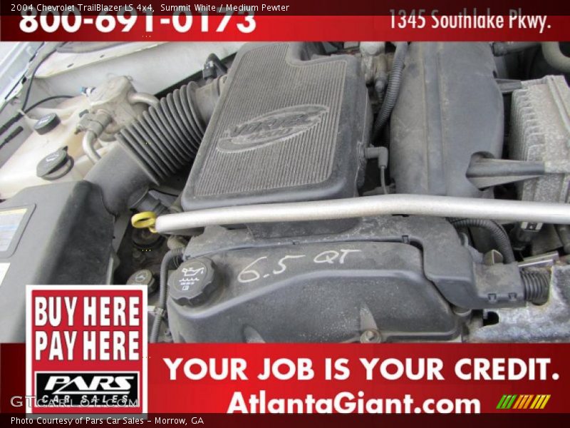 Summit White / Medium Pewter 2004 Chevrolet TrailBlazer LS 4x4