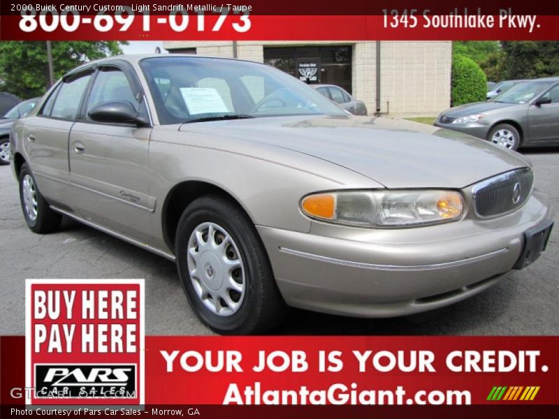 Light Sandrift Metallic / Taupe 2000 Buick Century Custom