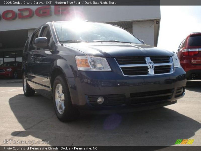 Modern Blue Pearl / Dark Slate/Light Shale 2008 Dodge Grand Caravan SXT