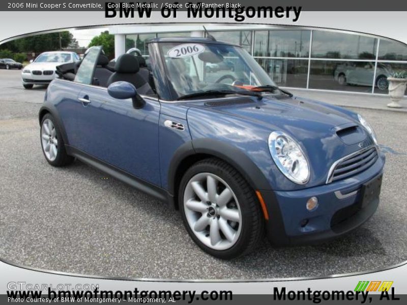 Cool Blue Metallic / Space Gray/Panther Black 2006 Mini Cooper S Convertible