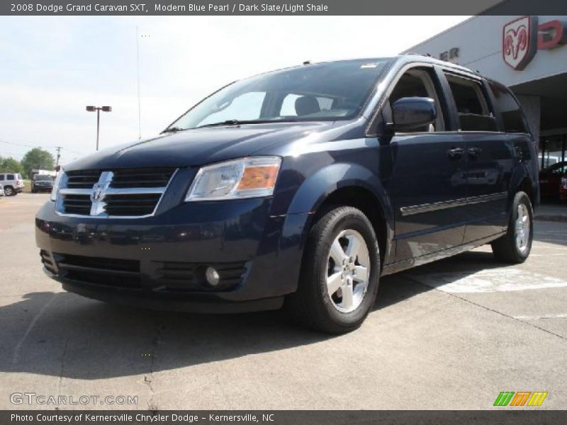 Modern Blue Pearl / Dark Slate/Light Shale 2008 Dodge Grand Caravan SXT