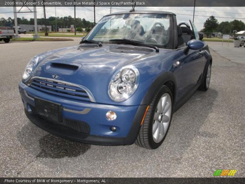 Cool Blue Metallic / Space Gray/Panther Black 2006 Mini Cooper S Convertible