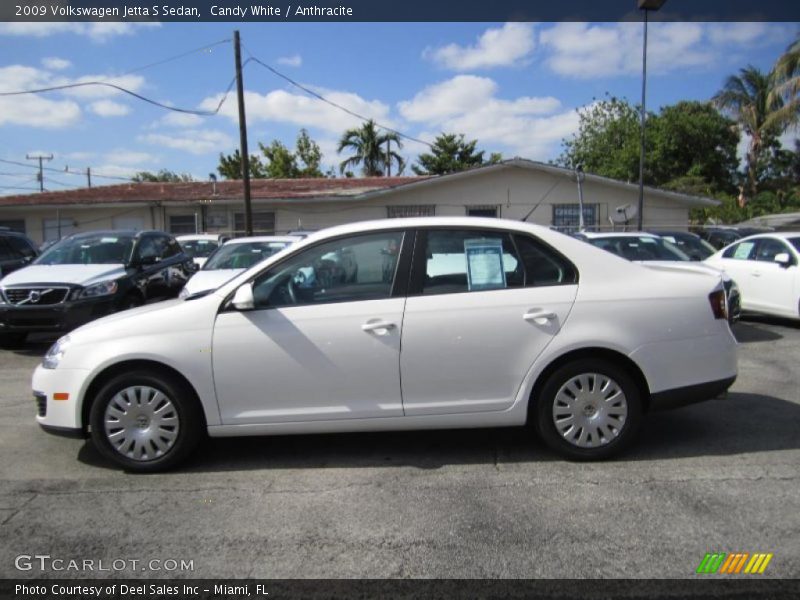 Candy White / Anthracite 2009 Volkswagen Jetta S Sedan