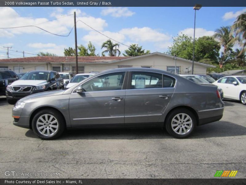 United Gray / Black 2008 Volkswagen Passat Turbo Sedan