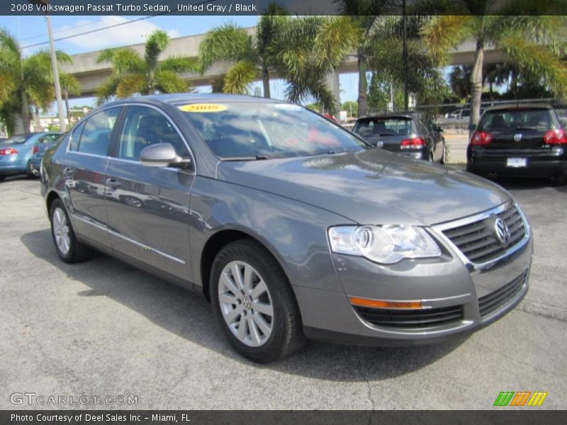 United Gray / Black 2008 Volkswagen Passat Turbo Sedan