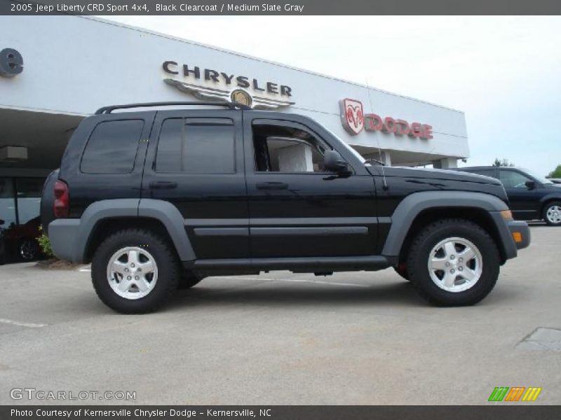 Black Clearcoat / Medium Slate Gray 2005 Jeep Liberty CRD Sport 4x4