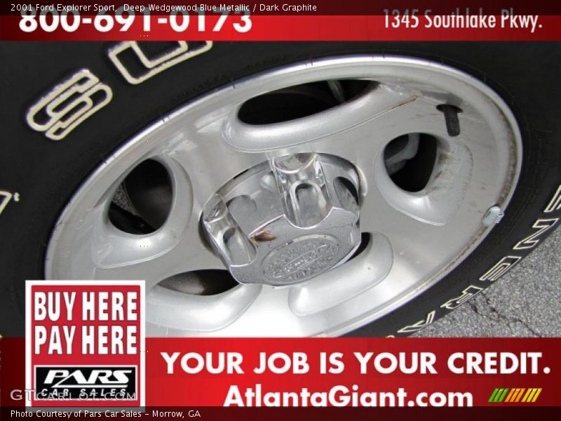 Deep Wedgewood Blue Metallic / Dark Graphite 2001 Ford Explorer Sport