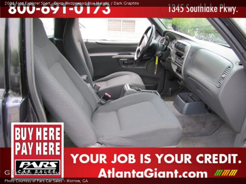 Deep Wedgewood Blue Metallic / Dark Graphite 2001 Ford Explorer Sport