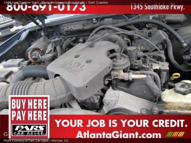 Deep Wedgewood Blue Metallic / Dark Graphite 2001 Ford Explorer Sport