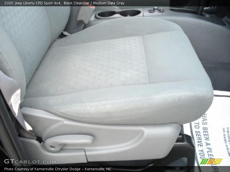 Black Clearcoat / Medium Slate Gray 2005 Jeep Liberty CRD Sport 4x4