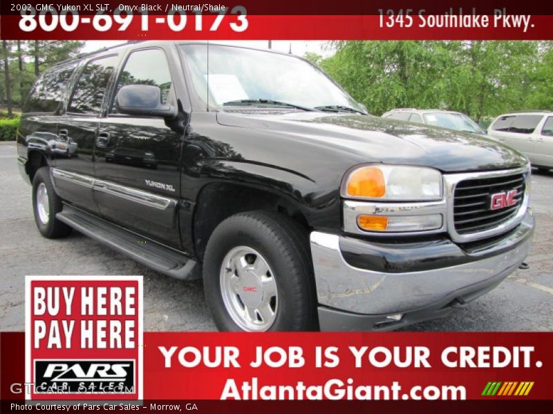 Onyx Black / Neutral/Shale 2002 GMC Yukon XL SLT