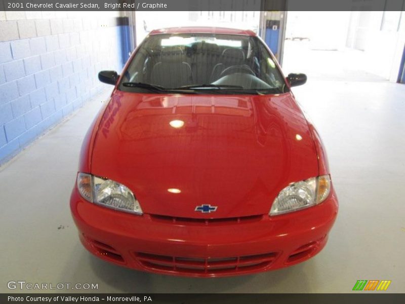 Bright Red / Graphite 2001 Chevrolet Cavalier Sedan