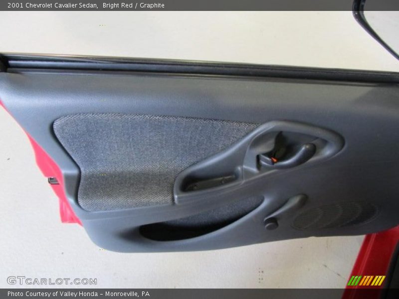 Bright Red / Graphite 2001 Chevrolet Cavalier Sedan