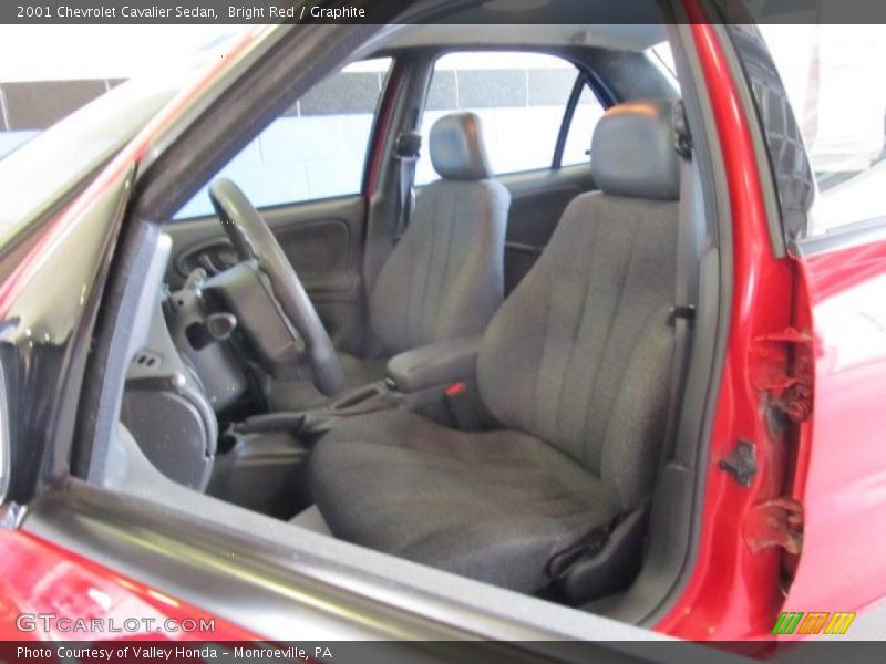 Bright Red / Graphite 2001 Chevrolet Cavalier Sedan