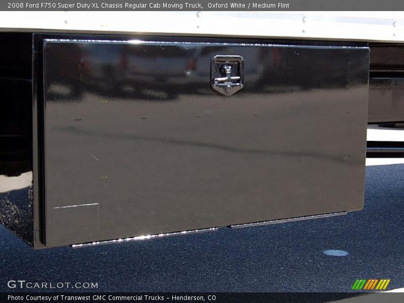 Oxford White / Medium Flint 2008 Ford F750 Super Duty XL Chassis Regular Cab Moving Truck