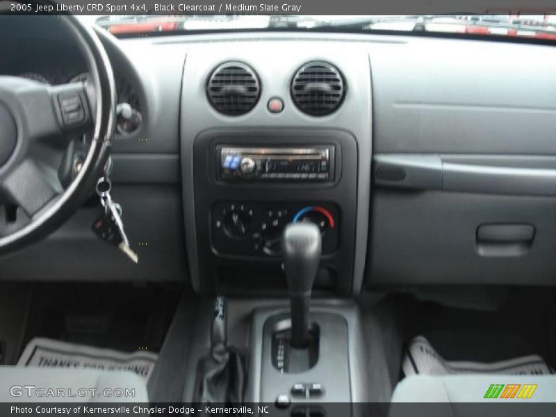 Black Clearcoat / Medium Slate Gray 2005 Jeep Liberty CRD Sport 4x4