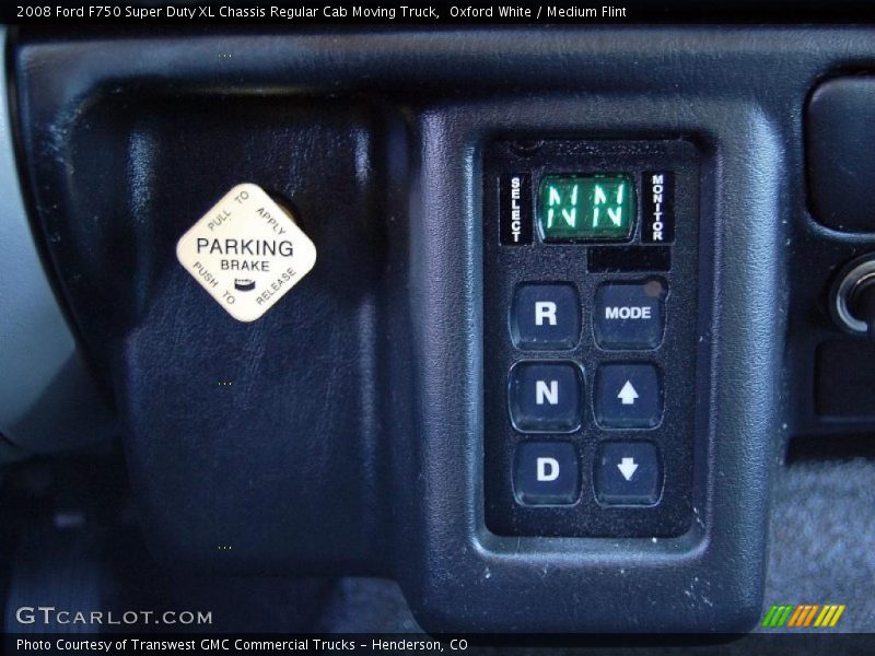 Oxford White / Medium Flint 2008 Ford F750 Super Duty XL Chassis Regular Cab Moving Truck