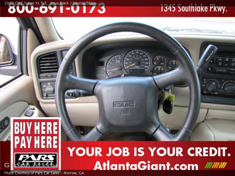 Onyx Black / Neutral/Shale 2002 GMC Yukon XL SLT