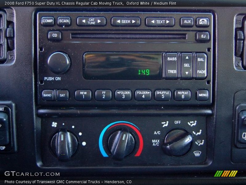 Controls of 2008 F750 Super Duty XL Chassis Regular Cab Moving Truck