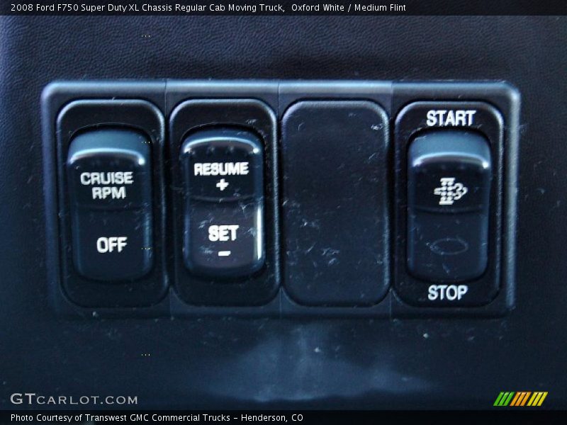 Controls of 2008 F750 Super Duty XL Chassis Regular Cab Moving Truck