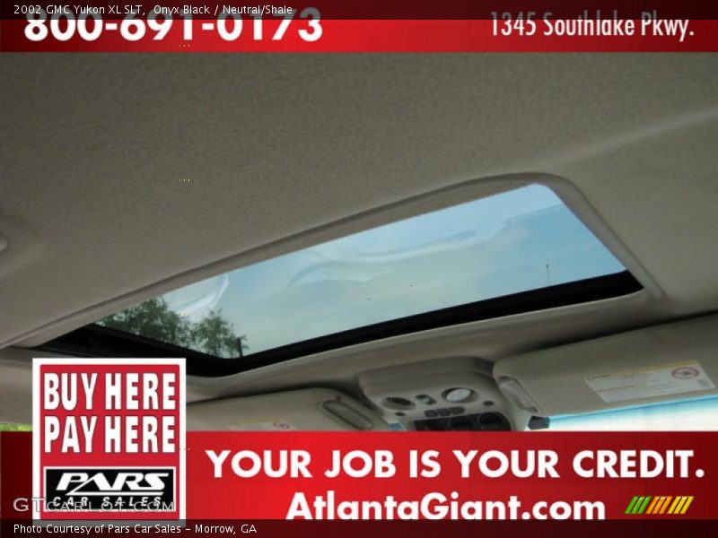 Onyx Black / Neutral/Shale 2002 GMC Yukon XL SLT